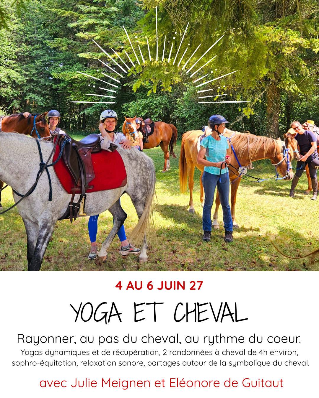 Yoga et Cheval du 4 au 6 juin 2027 Morvan