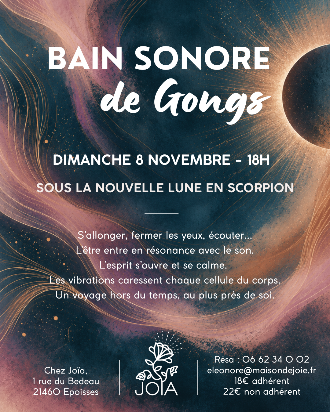 Joia, Bain sonore de gongs